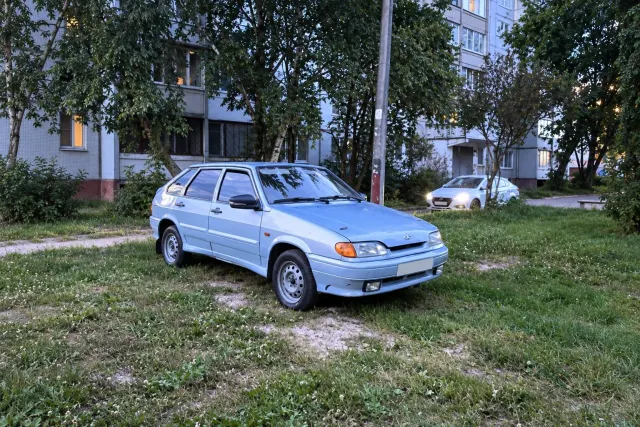 ВАЗ-2114 — синий спорт — до